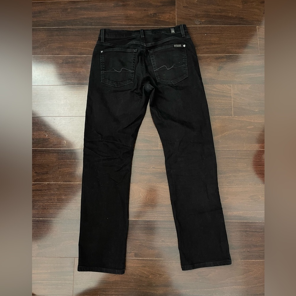 7 for all mankind standard black jeans